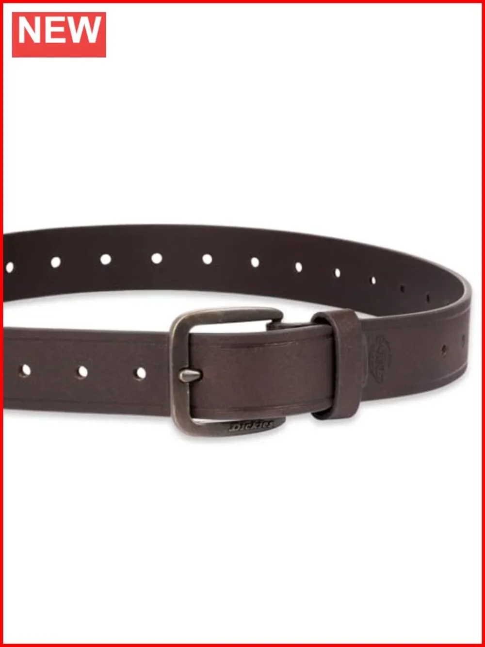 Men's Leather Heavyweight Work Belt with Prong Buckle Fully Adjustable